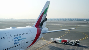 Photo: Emirates world’s first airline to operate A380 demonstration flight with 100% Sustainable Aviation Fuel