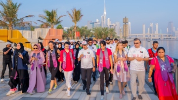 Photo: Distinctive Presence of more than 3200 Participants and 20 Governmental & Private Entities in “Dubai Pink Ride”