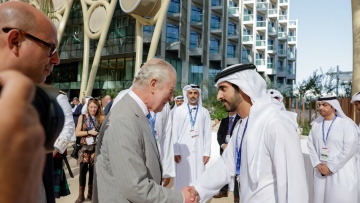 Photo: Hamdan bin Mohammed meets with King Charles III on the sidelines of COP28 in Dubai