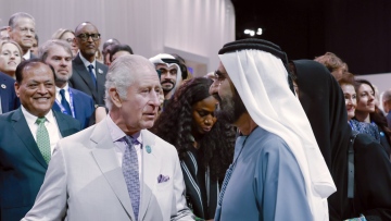 Photo: Hamdan bin Mohammed meets with King Charles III on the sidelines of COP28 in Dubai
